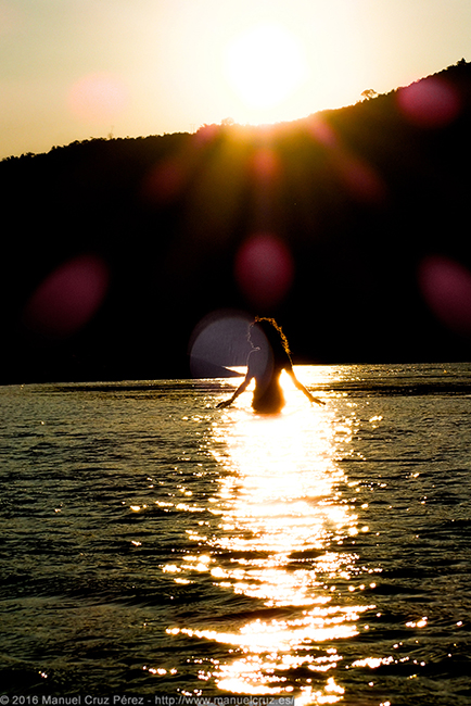 Atardecer en el río Huallaga, Shapaja.